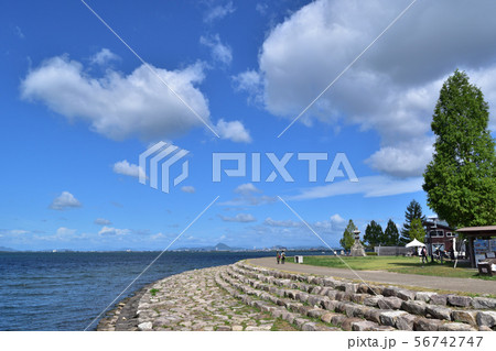 大津湖岸なぎさ公園の写真素材