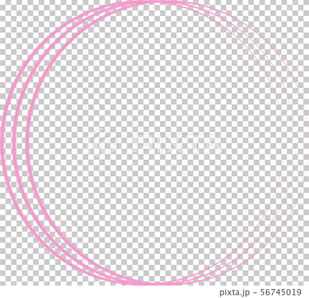 円フレームピンク 56745019
