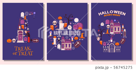Happy Halloween Night Cards and Invitation Templates 56745275