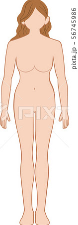 全身　前　女性 56745986