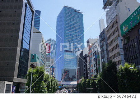 渋谷　明治通りよりスクランブルスクエア　２０１９年８月 56746473