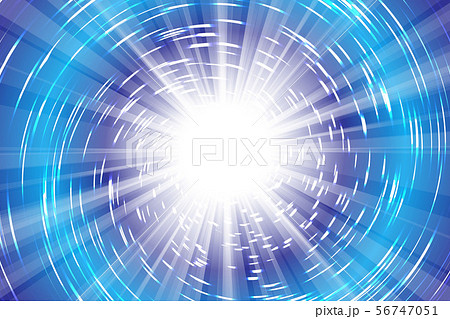 ベクターイラスト背景素材壁紙 光の渦 閃光 放射光 光線 輝き 無料 フリーサイズ 宣伝広告ポスターのイラスト素材 56747051 Pixta