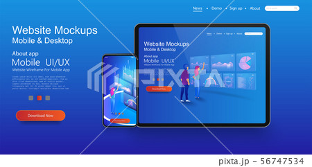 Concept of website design and development  56747534