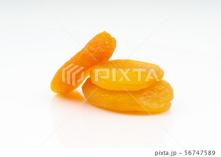 Dried apricot isolated on a white background Dried apricot isolated on a white background 56747589
