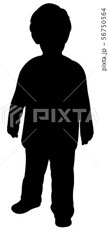 a child body silhouette vector 56750564