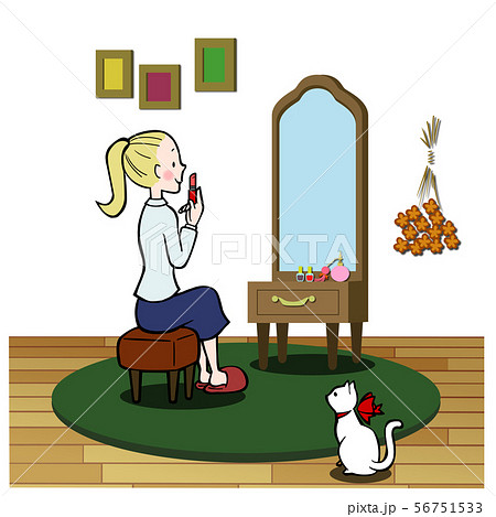 ポニお部屋でお化粧 56751533