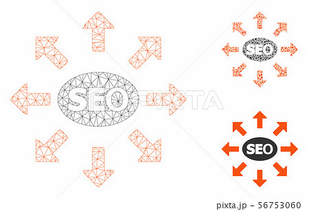 Seo Spam Vector Mesh Carcass Model and Triangle Mosaic Icon Seo Spam Vector Mesh Carcass Model and Triangle Mosaic Icon 56753060