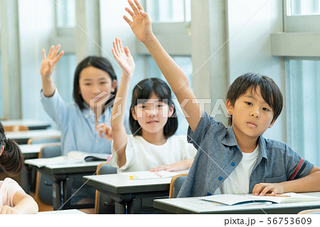 小学生 学校 授業 教室 スクールライフイメージ 小学生 学校 授業 教室 スクールライフイメージ 56753609