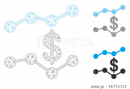 Sales Trends Vector Mesh Network Model and Triangle Mosaic Icon Sales Trends Vector Mesh Network Model and Triangle Mosaic Icon 56753725