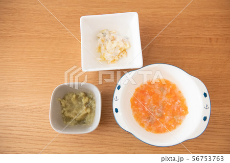 離乳食 育児 中期離乳食 離乳食中期 モグモグ期 離乳食 育児 中期離乳食 離乳食中期 モグモグ期 56753763