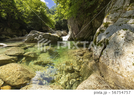 夏の渓谷　白州 56754757