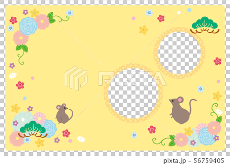 子年-年賀状テンプレート-せ3 56759405