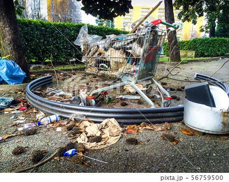 abandoned urban waste in urban areas 56759500