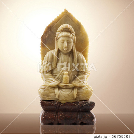 Statue of Buddha in white background 56759502