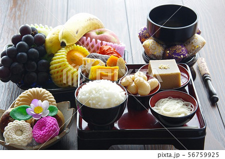 お盆のお供え膳　御霊供膳　お供え 56759925