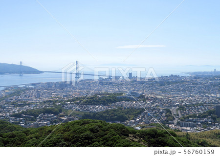 明石海峡大橋の景観 明石海峡大橋の景観 56760159