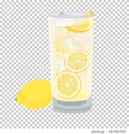 Lemon Sour Illustration Lemon Soda Lemon Water Stock Illustration