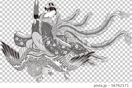 Ukiyo-e women and phoenix part 1 Ukiyo-e women and phoenix part 1 56762571