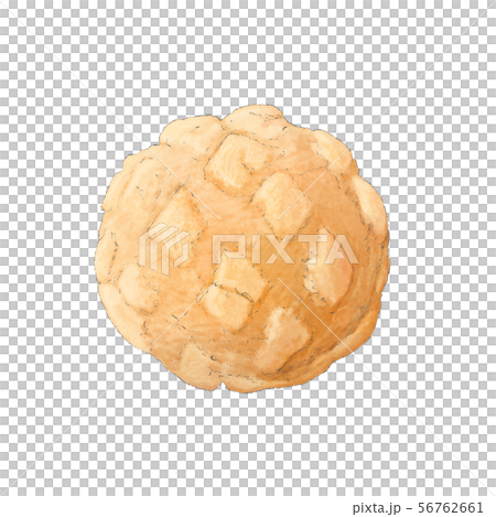 Illustration of melon bread 56762661