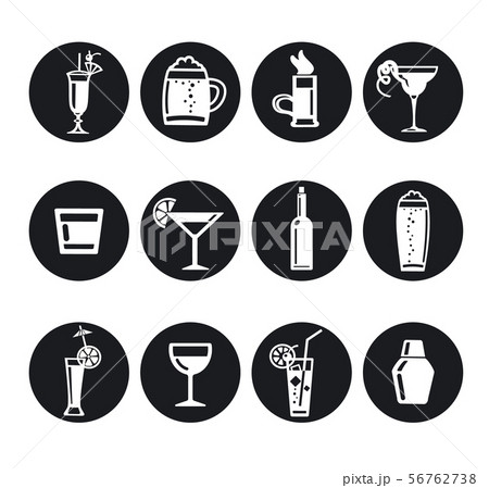 alcohol drinks icons alcohol drinks icons 56762738