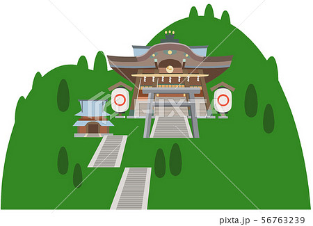 金毘羅さんイメージ　観光地イラストアイコン 56763239