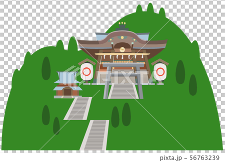 金毘羅さんイメージ　観光地イラストアイコン 56763239