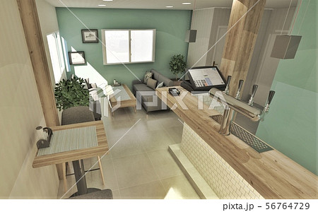 カフェのようなお店②　CG 56764729