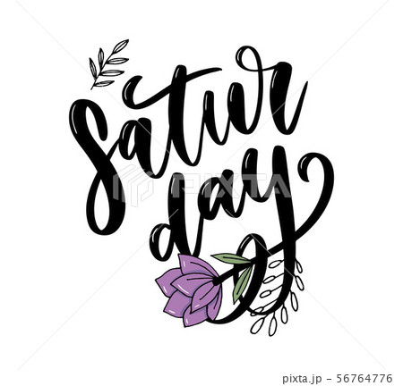 Saturday logo template vector lettering 56764776