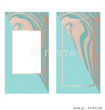 templates Frame square fluide art Gold Fashion 56765594