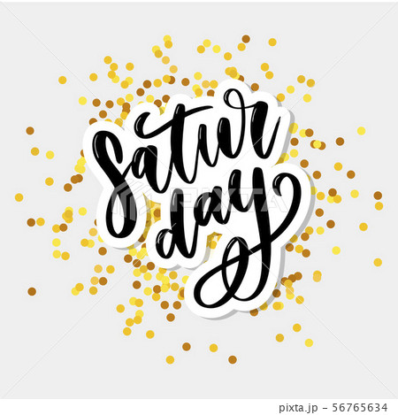 Saturday logo template vector lettering 56765634