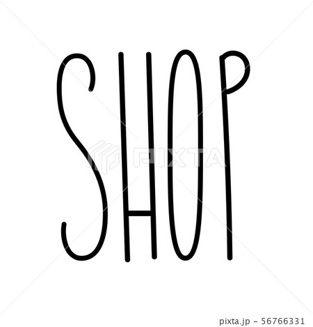 Shop cafe words text set design template 56766331