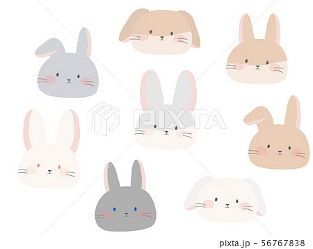 ウサギ 種類のイラスト素材 56767838 Pixta