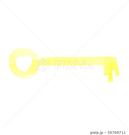 key, watercolor vintage, boho, vector illustration 56769711