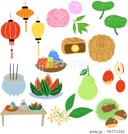 Mid Autumn Festival Illustration Stock Illustration