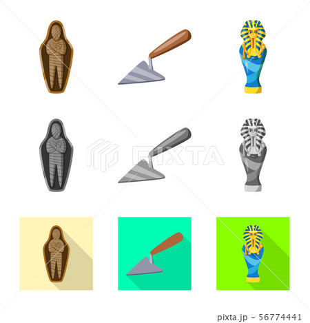 Vector illustration of story and items sign. Collection of story and attributes stock symbol for web 56774441