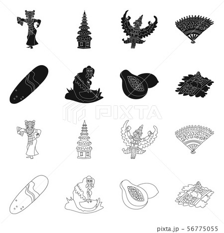 Vector illustration of and travel symbol. Set of and traditional vector icon for stock. 56775055