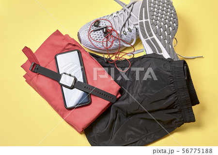 Running shoes and various accessories 56775188