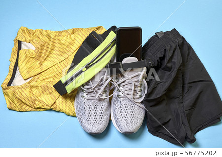 Running shoes and various accessories 56775202