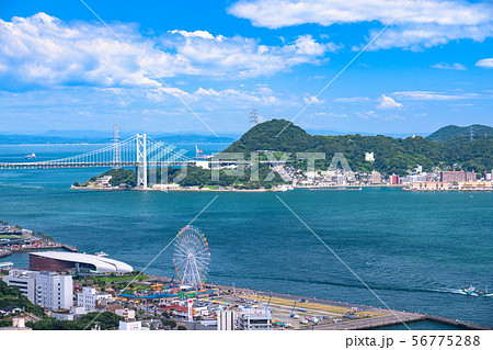 《山口県》関門海峡・夏の空 56775288