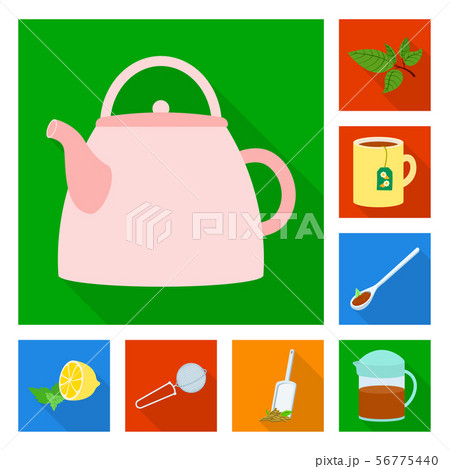 Isolated object of product and organic symbol. Collection of product and floral stock vector 56775440