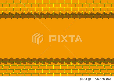 ベクターイラスト背景素材壁紙 ブロック 煉瓦 レンガ タイル 無料 フリーサイズ 余白コピースペースのイラスト素材