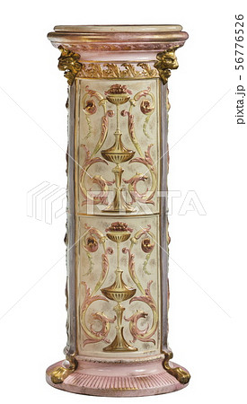 marble column for house interior isolated on white marble column for house interior isolated on white 56776526