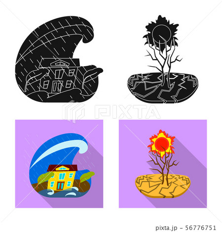 Isolated object of weather and distress symbol. Collection of weather and crash stock symbol for web Isolated object of weather and distress symbol. Collection of weather and crash stock symbol for web 56776751
