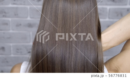 Result after lamination and hair straightening in a beauty salon for a girl with brown hair. hair Result after lamination and hair straightening in a beauty salon for a girl with brown hair. hair 56776831