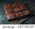 Brownie cake dessert.  56778103