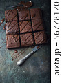 Brownie cake dessert cake with chocolate. 56778120