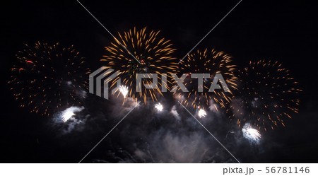 Beautiful firework display for celebration 56781146