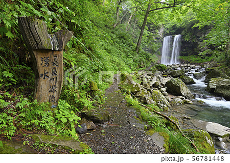 夫婦滝のそばにある長良川源流湧水（岐阜県郡上市高鷲町） 56781448