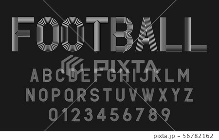 Set of alphabets lines fonts modern abstract 56782162