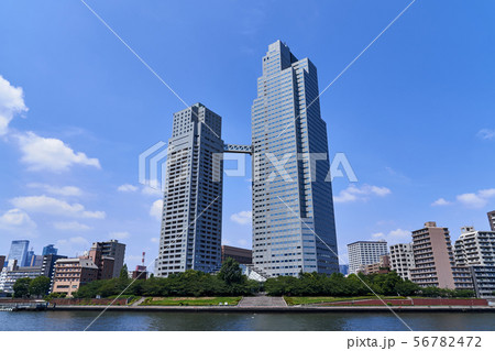 聖路加ガーデンと隅田川の風景 56782472